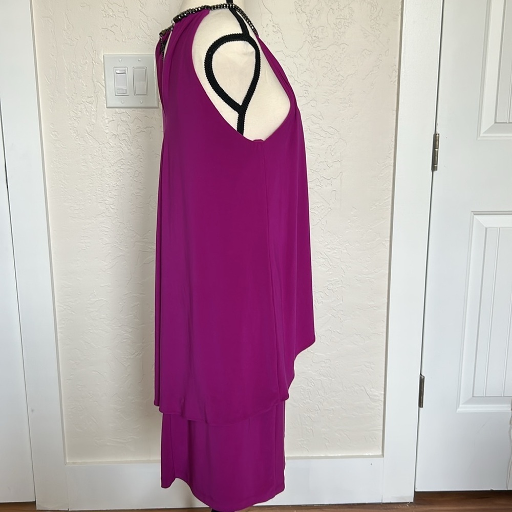 Scarlett Size 10, Sleeveless, Black Faux Diamonds around neck piece. - Picture 2 of 5